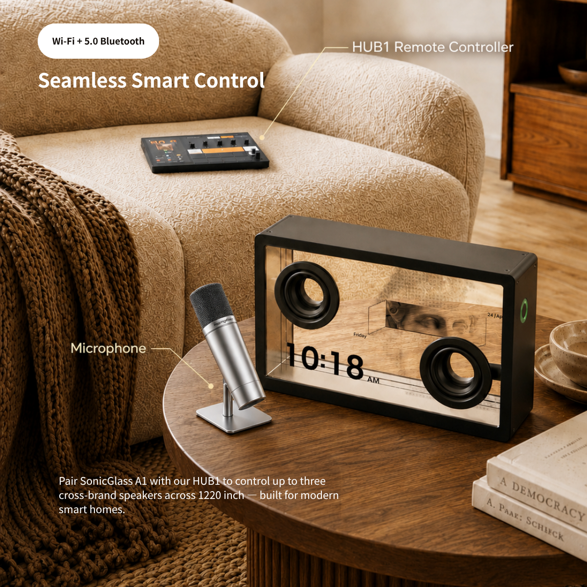 MorningBlues Lyric Speaker SonicGlass A1