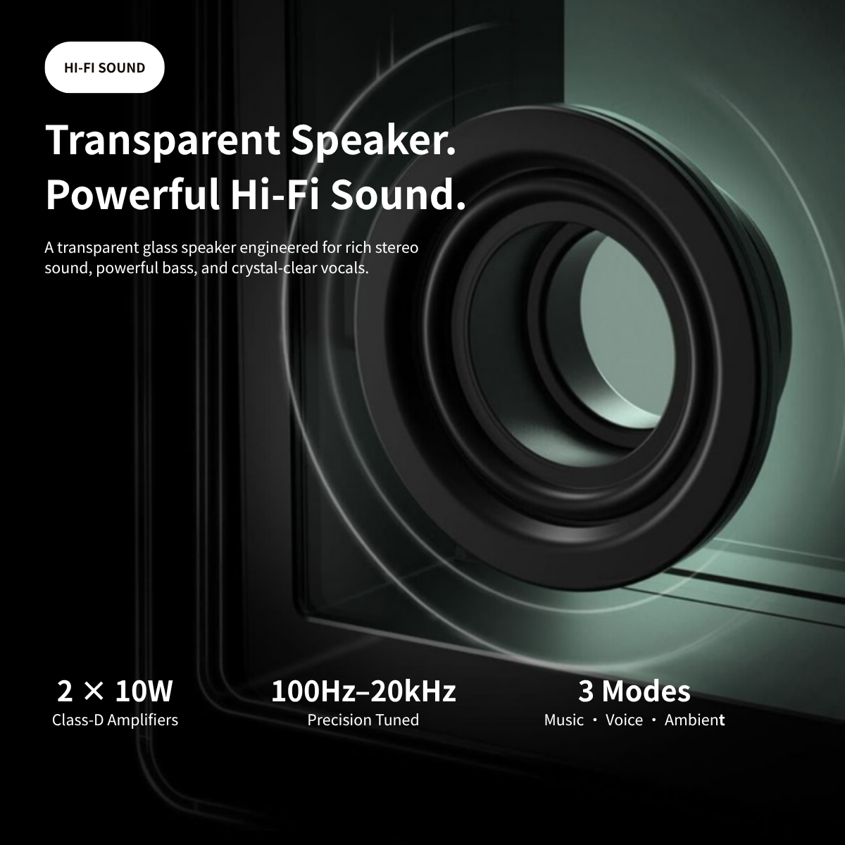 MorningBlues Lyric SonicGlass A1 Speaker