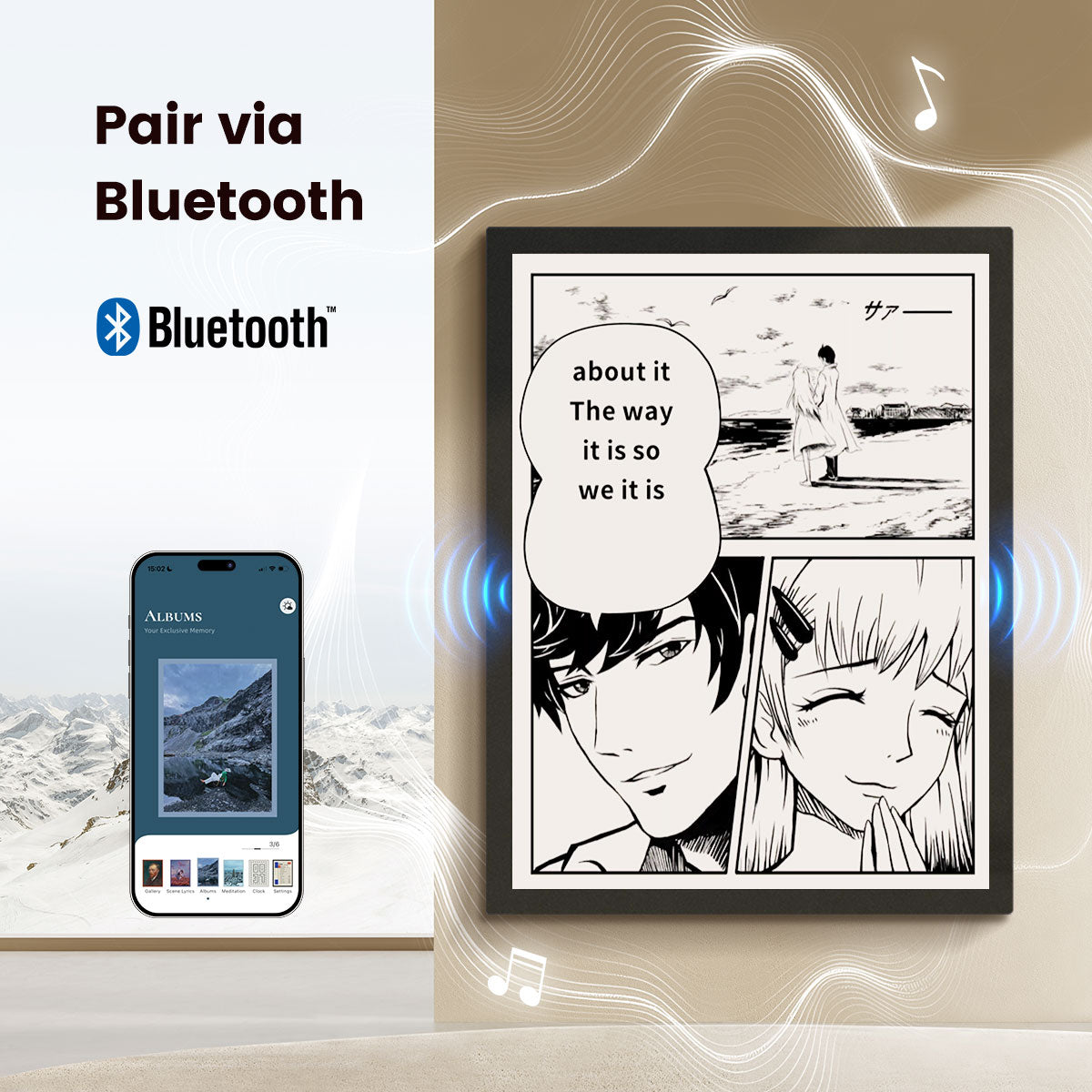 MorningBlues Stereo Frame Lyrics Speaker T2