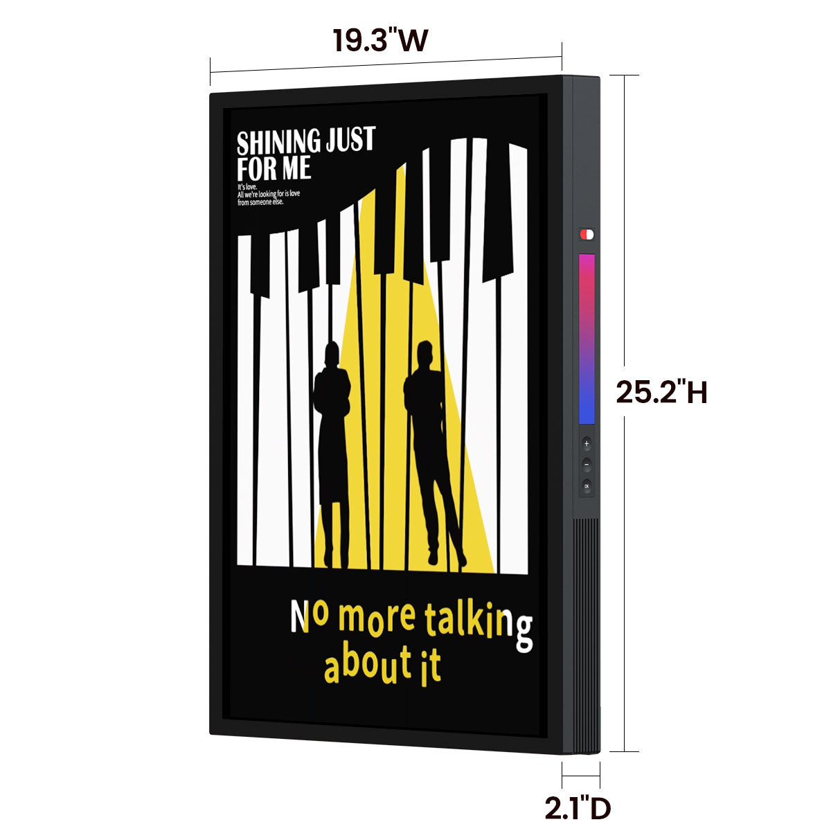 Morningblues Gallery T2 Lyrics Portrait Speaker | Digital Frame