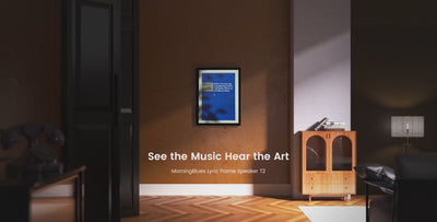 MorningBlues Lyric Frame Speaker T2. isualize Your Music.
