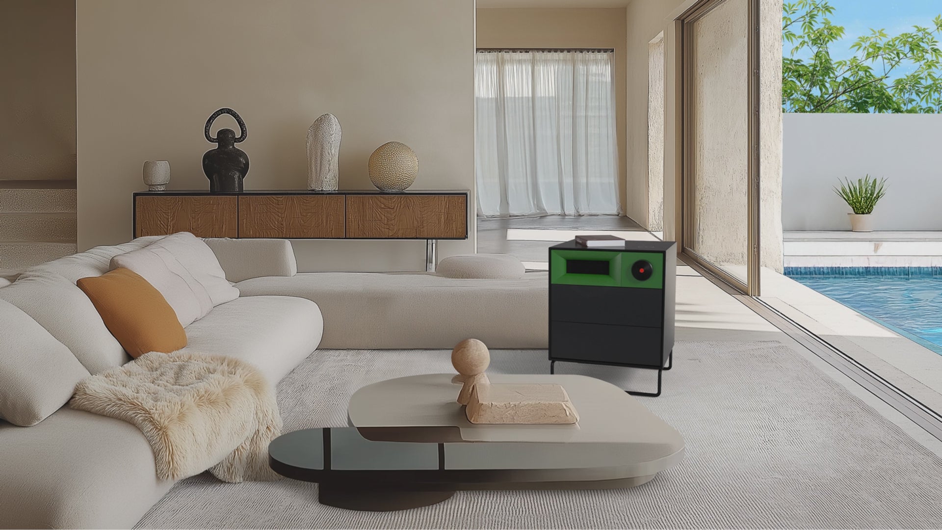 Calm, modern, made for the bedroom.
