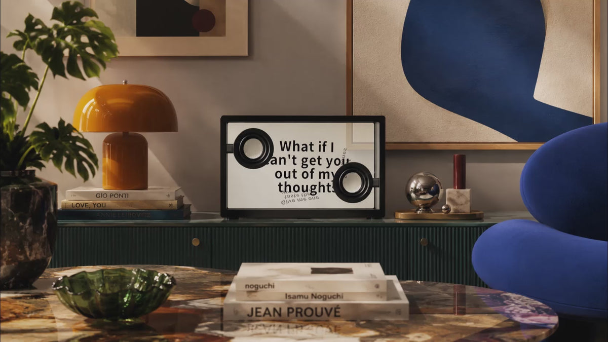 MorningBlues SonicGlass A1 transparent visual lyric speaker